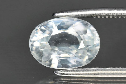 Natural White Zircon 2.01ct 8x6mm VS Oval cut