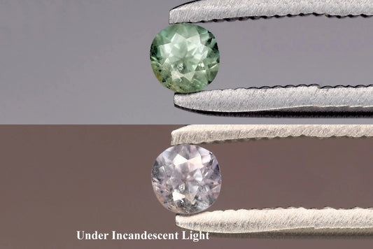 Natural Green Alexandrite 0.16ct 2.7mm Round Cut