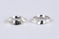 Естествен бял сапфир, чифт 1.18ct, камъни за бижута