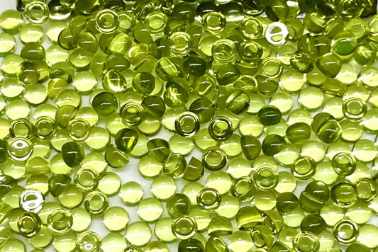 Peridot 2.5mm round cabochons - price for 20 pieces
