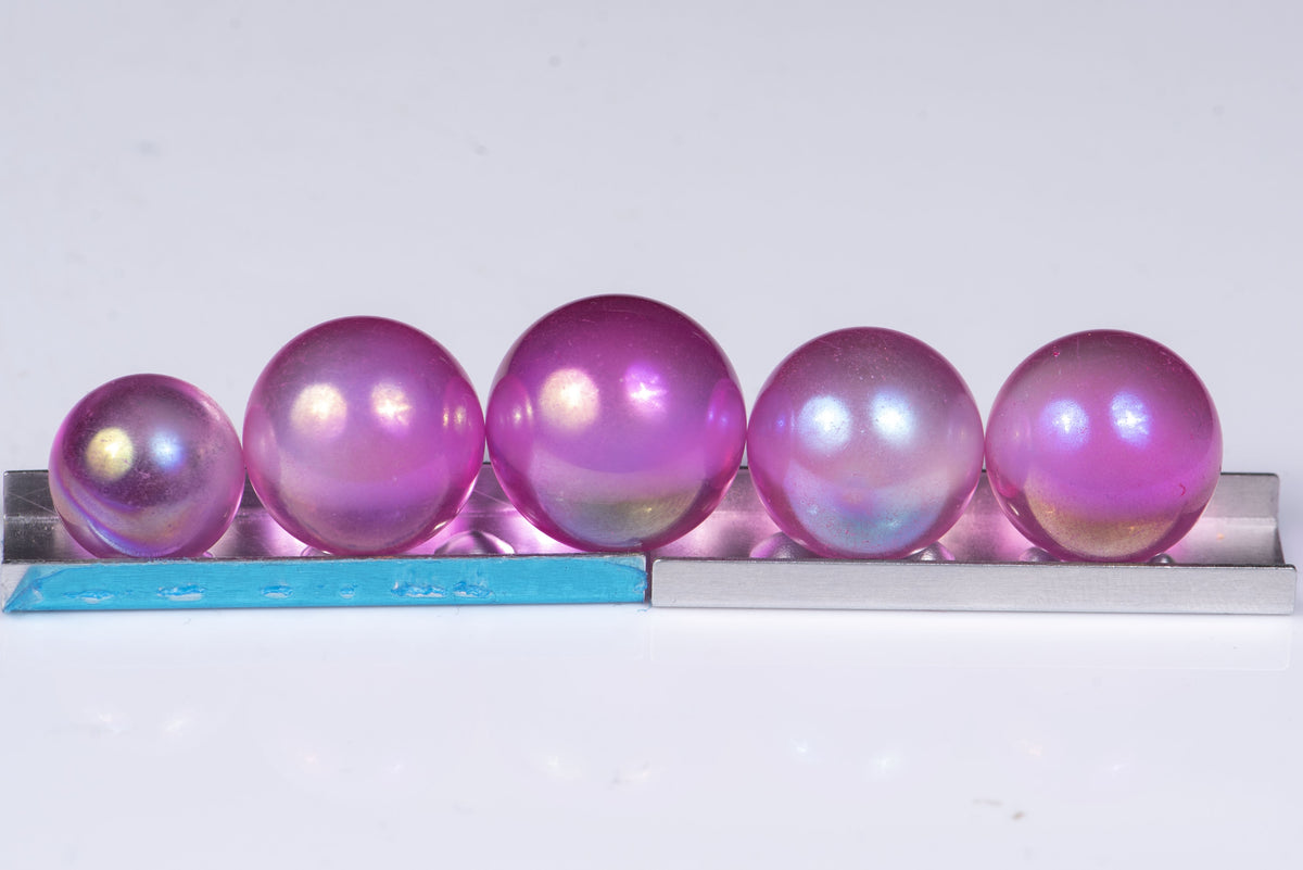 Vivid Pink Aura Quartz Sphere - Price for 1 Piece