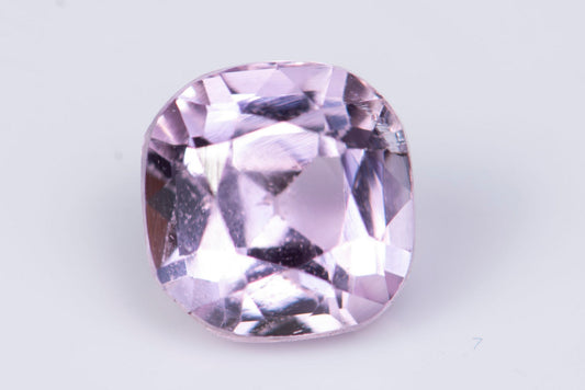 Pink kunzite spodumene 2.46ct fluorescent cushion cut