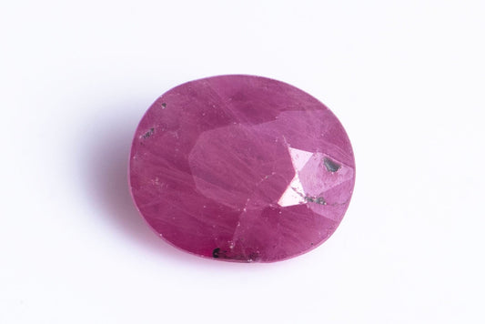 Pink ruby 0.24ct heated oval cut
