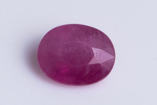 Pink ruby 0.28ct heated oval cut