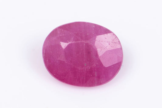 Pink ruby 0.29ct heated oval cut