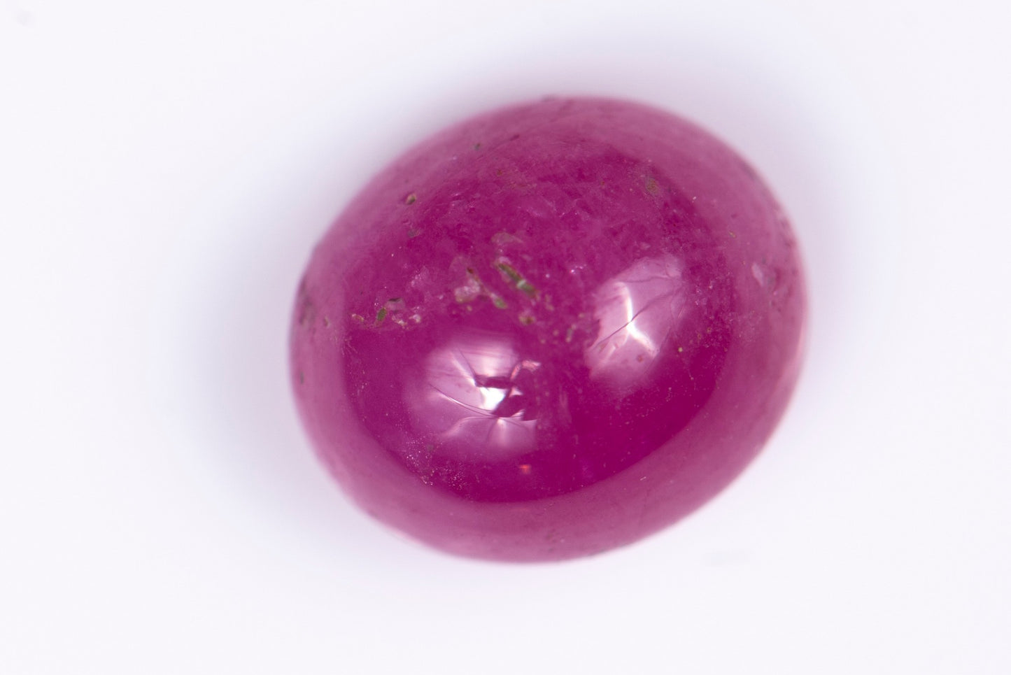 Pink ruby 2.25ct oval cabochon heated only