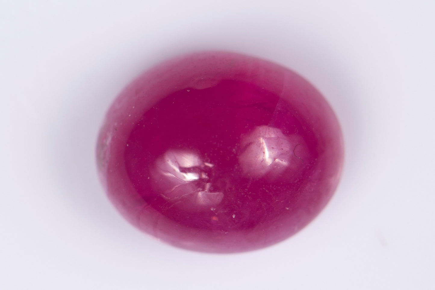 Pink ruby 2.30ct oval cabochon heated only
