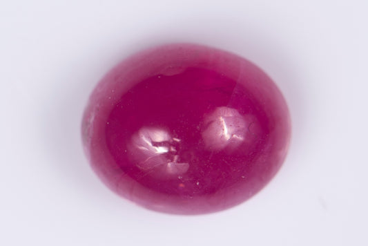 Pink ruby 2.30ct oval cabochon heated only