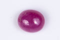 Natural pink ruby 2.40ct heated oval cabochon loose gemstone for jewelry