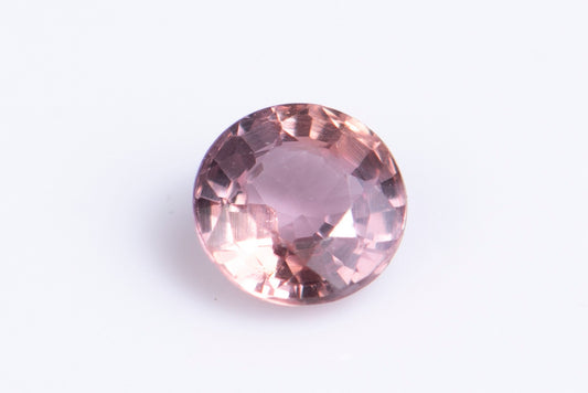 Pink sapphire 0.21ct 3.3mm round cut heated
