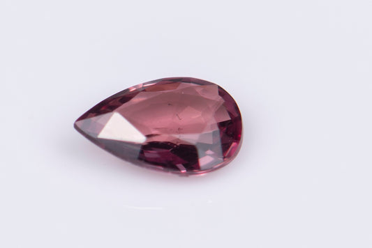 Pink sapphire 0.22ct VVS untreated teardrop cut