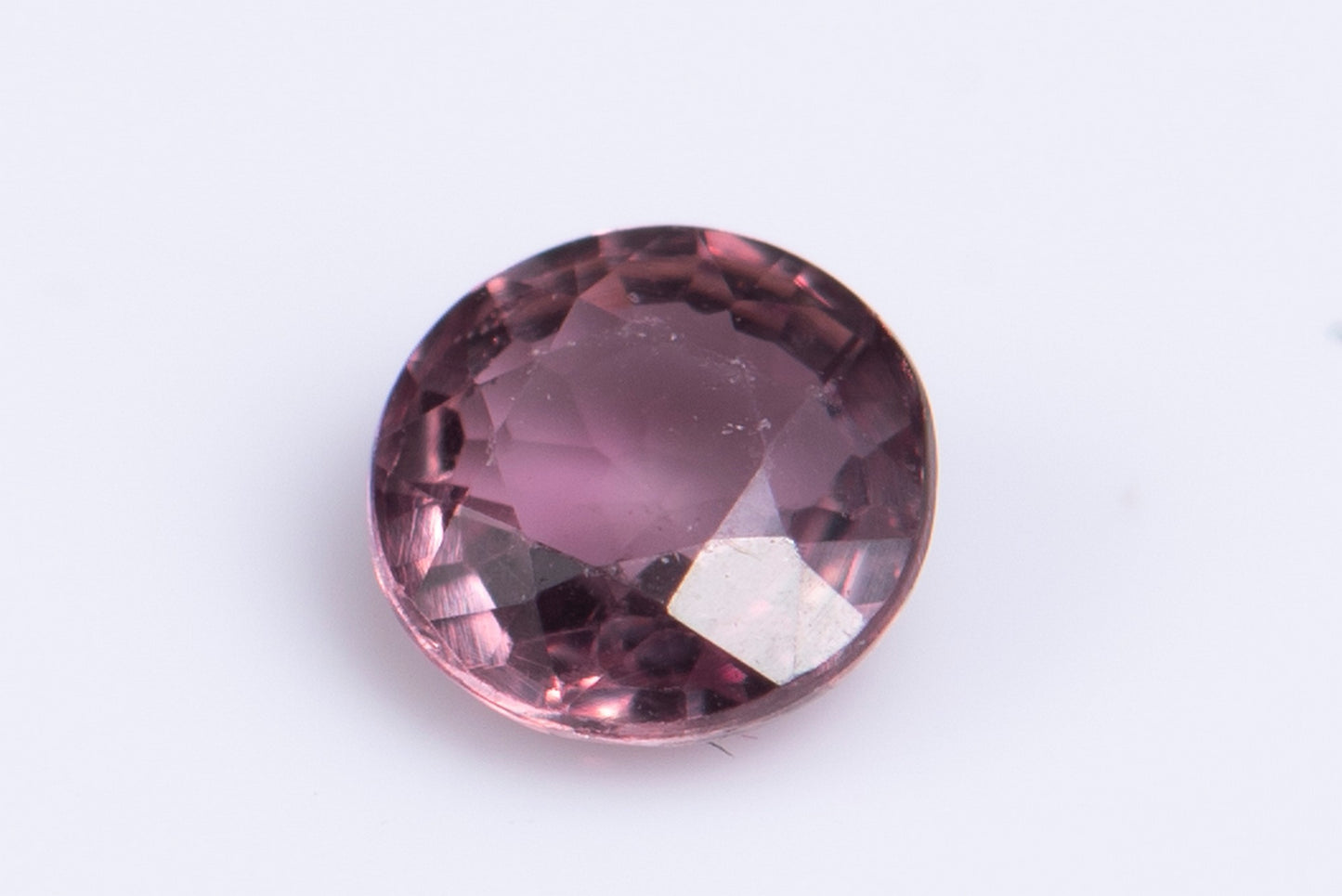 Pink sapphire 0.26ct 3.4mm round cut heated