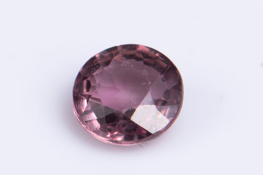 Pink sapphire 0.26ct 3.4mm round cut heated