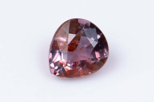 Pink untreated sapphire 0.40ct teardrop cut Songea
