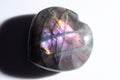 Natural purple labradorite heart carved gemstone 23g 33mm