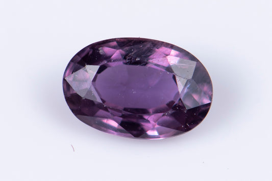 Purple sapphire 0.37ct heated only oval cut