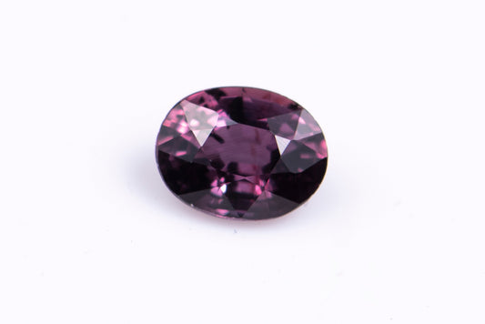 Purple untreated sapphire VS 0.25ct oval cut