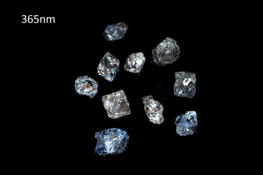 Lot 10pcs petroleum quartz crystals 28.7ct fluorescent