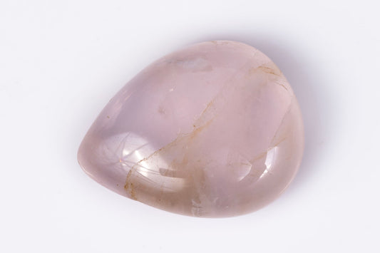 Rose quartz 15ct teardrop cabochon