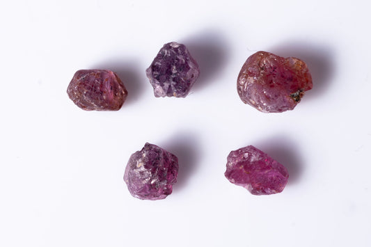 5 Pieces Natural Ruby 4.14ct Untreated Rough Crystals