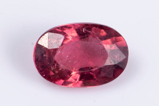 Rubellite pink tourmaline 0.53ct oval cut