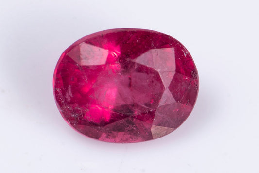 Rubellite pink tourmaline 0.53ct oval cut