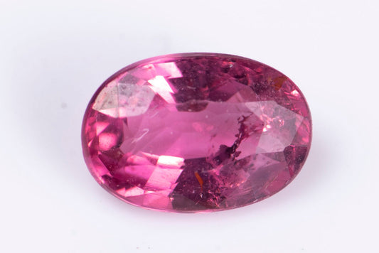 Rubellite pink tourmaline 0.53ct oval cut