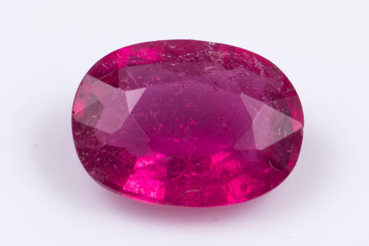 Rubellite pink tourmaline 0.78ct oval cut