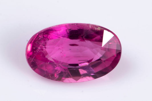 Rubellite pink tourmaline 0.82ct oval cut