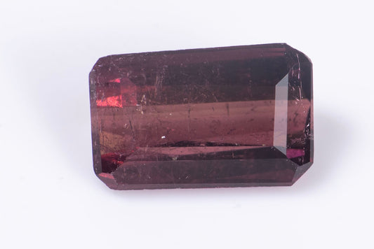 Rubellite pink tourmaline 1.86ct octagon scissors cut