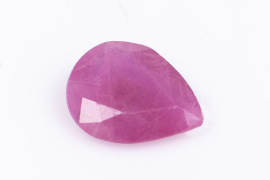 Ruby 0.17ct heated teardrop cut