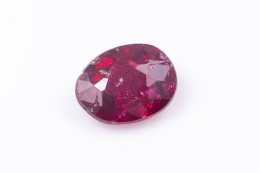 Ruby 0.18ct untreated oval cut