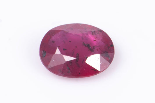 Ruby 0.20ct heated oval cut
