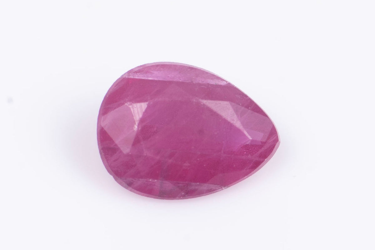 Natural Ruby 0.20ct Heated Teardrop Cut