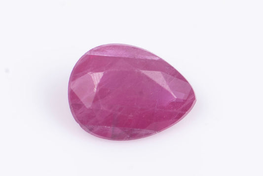 Ruby 0.20ct heated teardrop cut