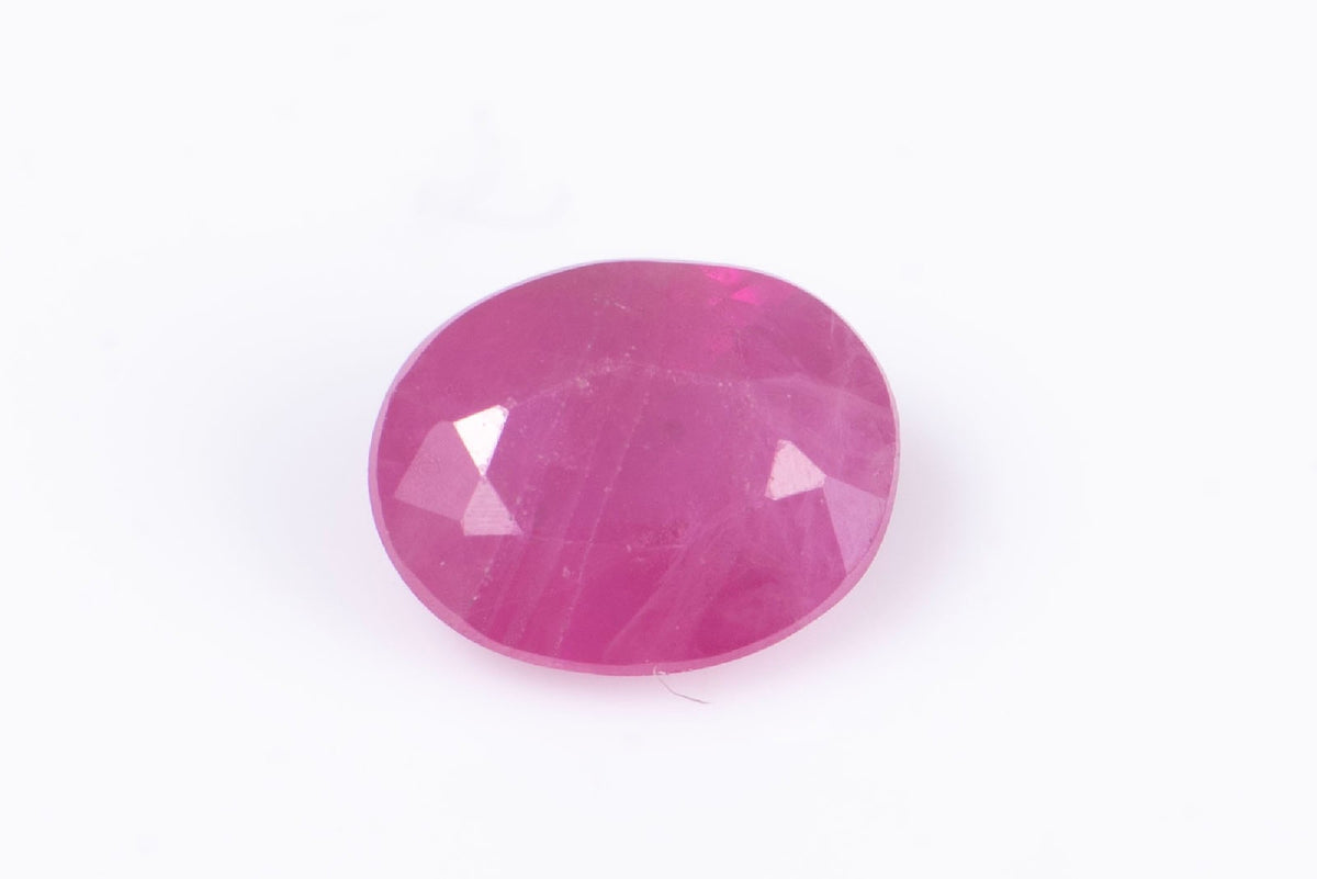 Естествен нагряван рубин 0.21ct овална шлифовка №2