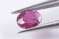 Natural ruby 0.22ct untreated oval cut loose gemstone for jewelry