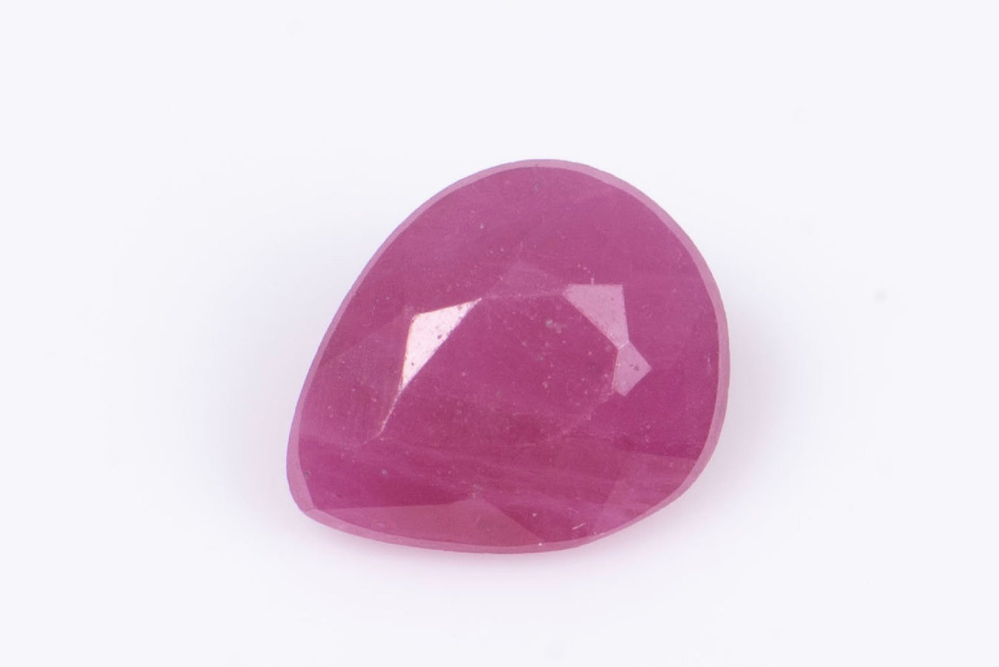 Ruby 0.25ct heated teardrop cut