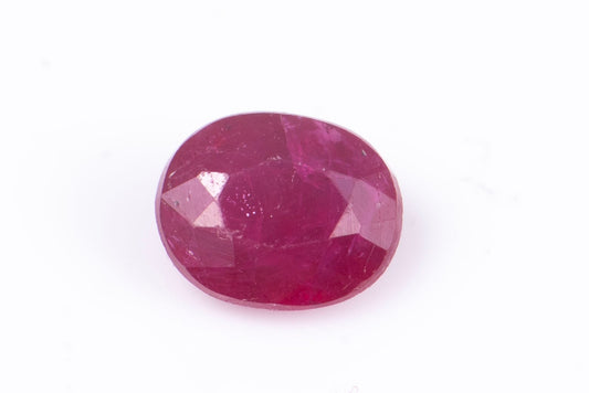 Ruby 0.27ct heated oval cut