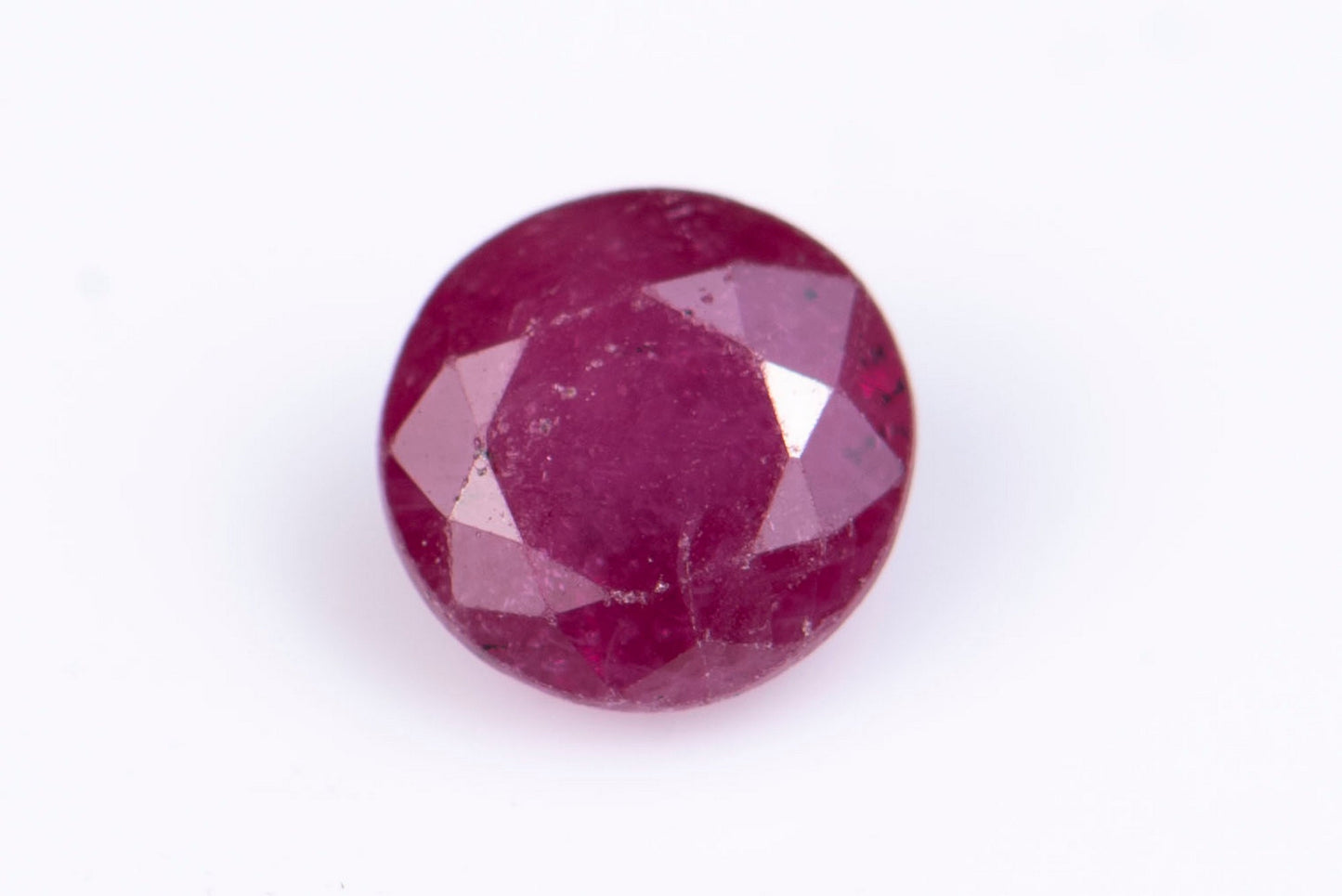 Ruby 0.28ct 3.4mm heated only round cut
