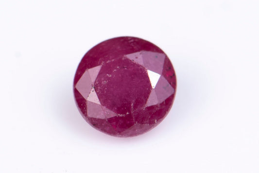Ruby 0.28ct 3.4mm heated only round cut