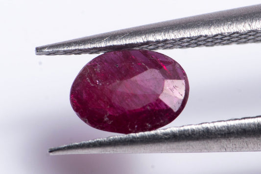Ruby 0.28ct untreated oval cut