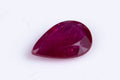 Natural ruby 0.30ct heated teardrop cut loose gemstone for jewelry