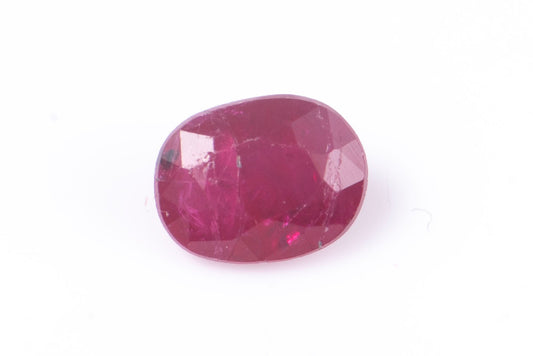 Ruby 0.30ct heated oval cut