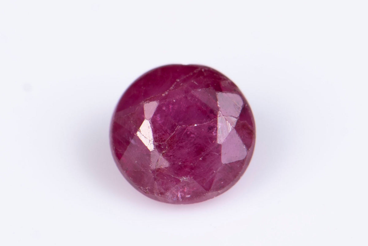 Естествен рубин 0.31ct 3.5mm, нагряван, кръгла шлифовка