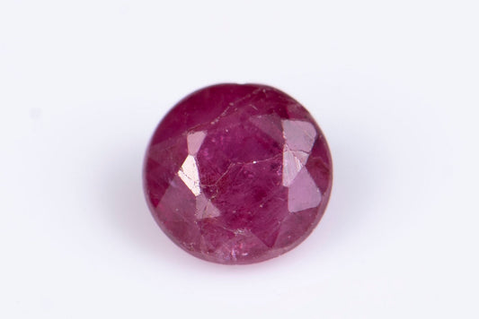 Ruby 0.31ct 3.5mm heated only round cut