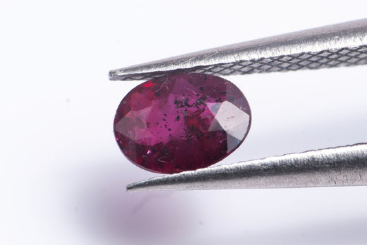 Ruby 0.33ct untreated oval cut