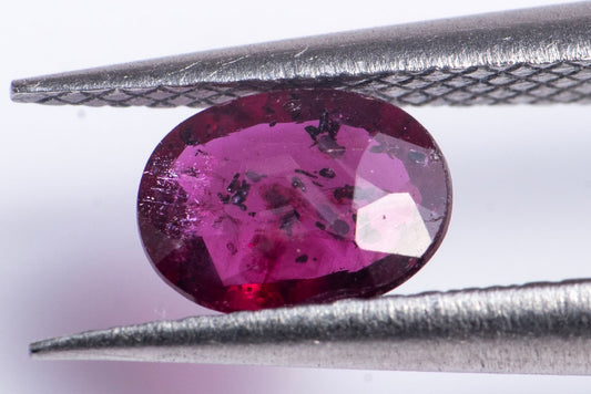 Ruby 0.34ct untreated oval cut