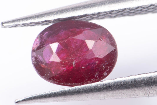 Ruby 0.36ct untreated oval cut