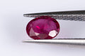 Natural ruby 0.40ct heated oval cut loose gemstone for jewelry